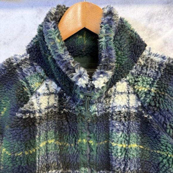 J Crew Fleece Jacket Nordic Sherpa Zip Up Sweater Hiking Outdoor XL 26x29 - Picture 3 of 12